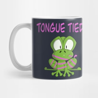 Cute Frog with his Tongue Tied Mug